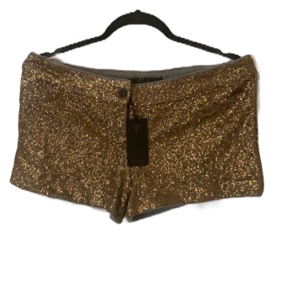 NWT Guess Los Angeles Gold Multi Walda Short Pants